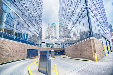 Image showing tulsa city skyline around downtown streets