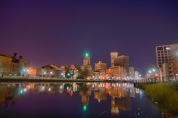 Image showing providence Rhode Island from the far side of the waterfront