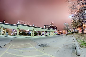 Image showing tulsa city skyline around downtown streets