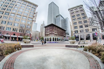 Image showing tulsa city skyline around downtown streets