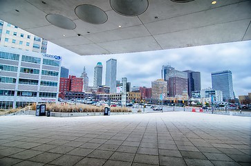 Image showing tulsa city skyline around downtown streets