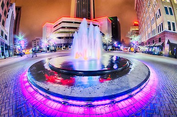 Image showing tulsa city skyline around downtown streets