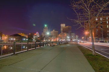 Image showing providence Rhode Island from the far side of the waterfront