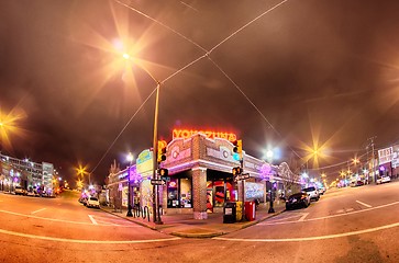 Image showing tulsa city skyline around downtown streets