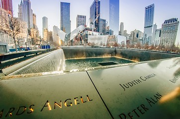 Image showing NEW YORK - Dec 26: scenery near World Trade Center in New York C