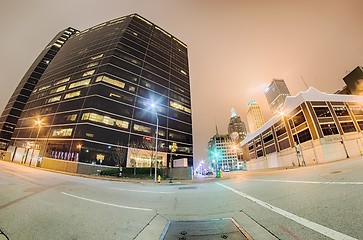 Image showing tulsa city skyline around downtown streets