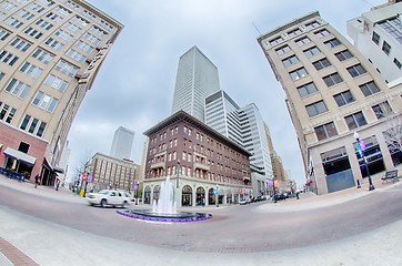 Image showing tulsa city skyline around downtown streets