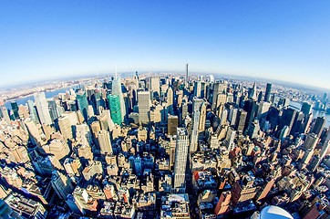 Image showing new york city manhattan skyline aerial