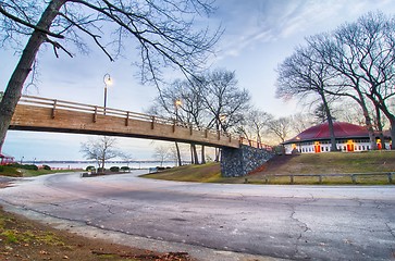 Image showing Greenwich Bay Harbor Seaport in east greenwich  Rhode Island