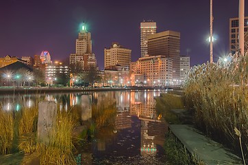 Image showing providence Rhode Island from the far side of the waterfront