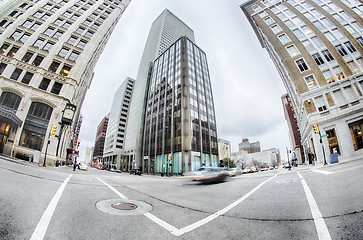 Image showing tulsa city skyline around downtown streets