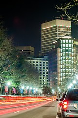 Image showing providence rhode island city streets at night