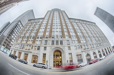 Image showing tulsa city skyline around downtown streets