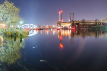 Image showing providence Rhode Island from the far side of the waterfront