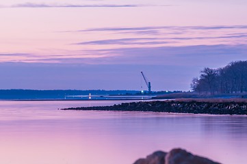 Image showing Greenwich Bay Harbor Seaport in east greenwich  Rhode Island