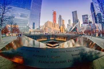 Image showing NEW YORK - Dec 26: scenery near World Trade Center in New York C