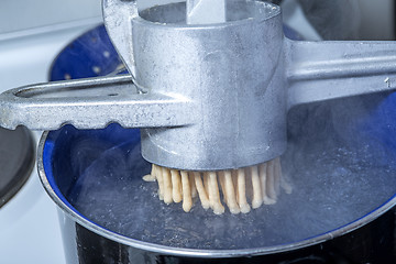 Image showing Swabian noodle machine for spaetzle