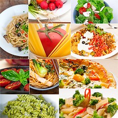 Image showing healthy Vegetarian vegan food collage