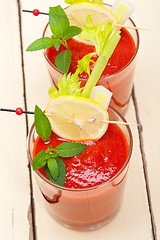 Image showing fresh tomato juice