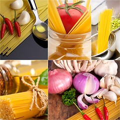 Image showing healthy Vegetarian vegan food collage