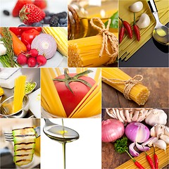 Image showing healthy Vegetarian vegan food collage