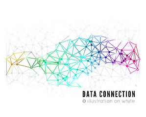 Image showing Abstract network connection background