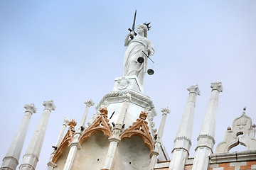 Image showing Architectural detail of Palazo Ducale exterior