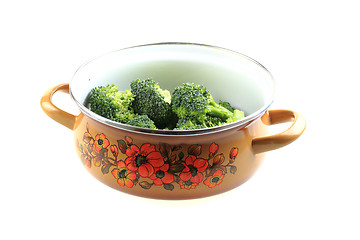 Image showing brocoli in the pot 