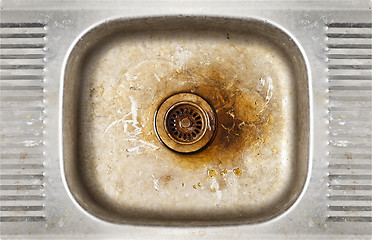 Image showing grunge old dirty sink