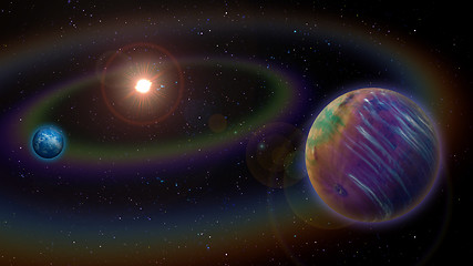 Image showing Alien Solar System