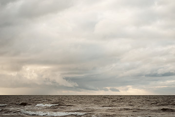 Image showing calm sea in winter