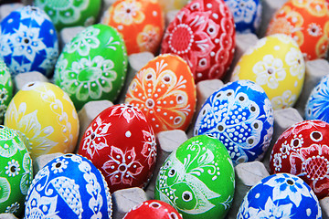 Image showing color easter eggs background