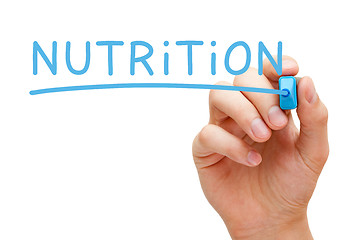 Image showing Nutrition Blue Marker
