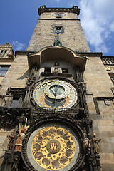 Image showing prague clock tower