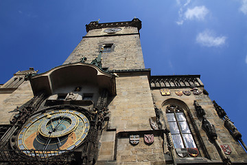 Image showing prague clock tower