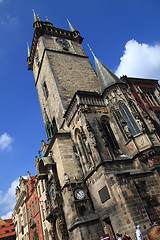 Image showing prague clock tower