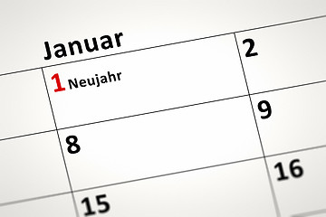 Image showing calendar detail