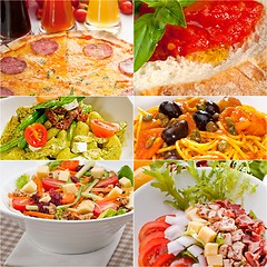 Image showing healthy Vegetarian vegan food collage