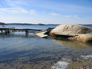 Image showing broken jetty