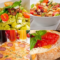 Image showing healthy Vegetarian vegan food collage