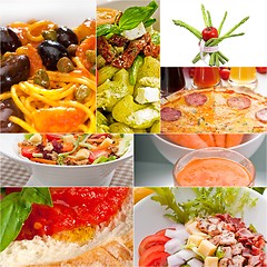 Image showing healthy Vegetarian vegan food collage