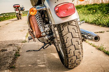 Image showing Motorcycle on the road