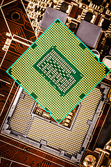 Image showing Modern processor and motherboard