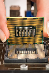 Image showing Modern processor and motherboard