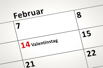 Image showing calendar detail