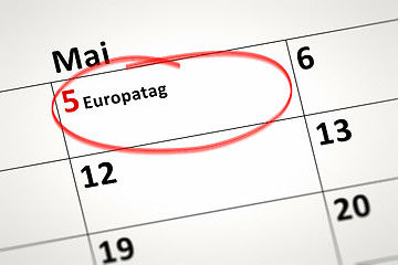 Image showing calendar detail