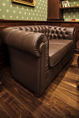 Image showing leather sofa in Home Interior