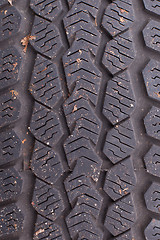 Image showing Texture of an old tire