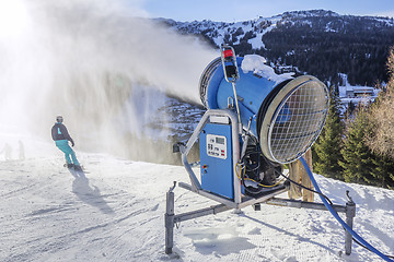 Image showing Snow gun Makes artifical snow