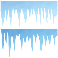 Image showing blue icicles